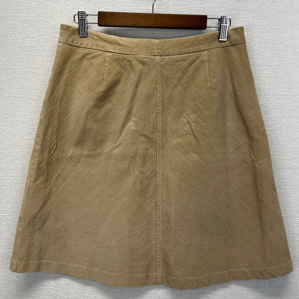VTG Y2K GAP Diagonal Corduroy A-Line Skirt Sz 6 High Waisted Pockets - Picture 9 of 9